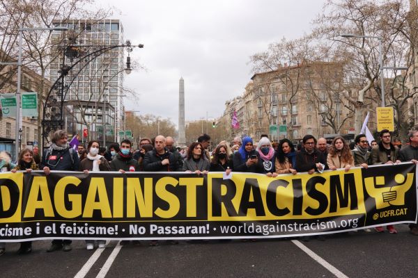Anti-racism protest in Barcelona on March 19, 2022 (by Maria Asmarat)
